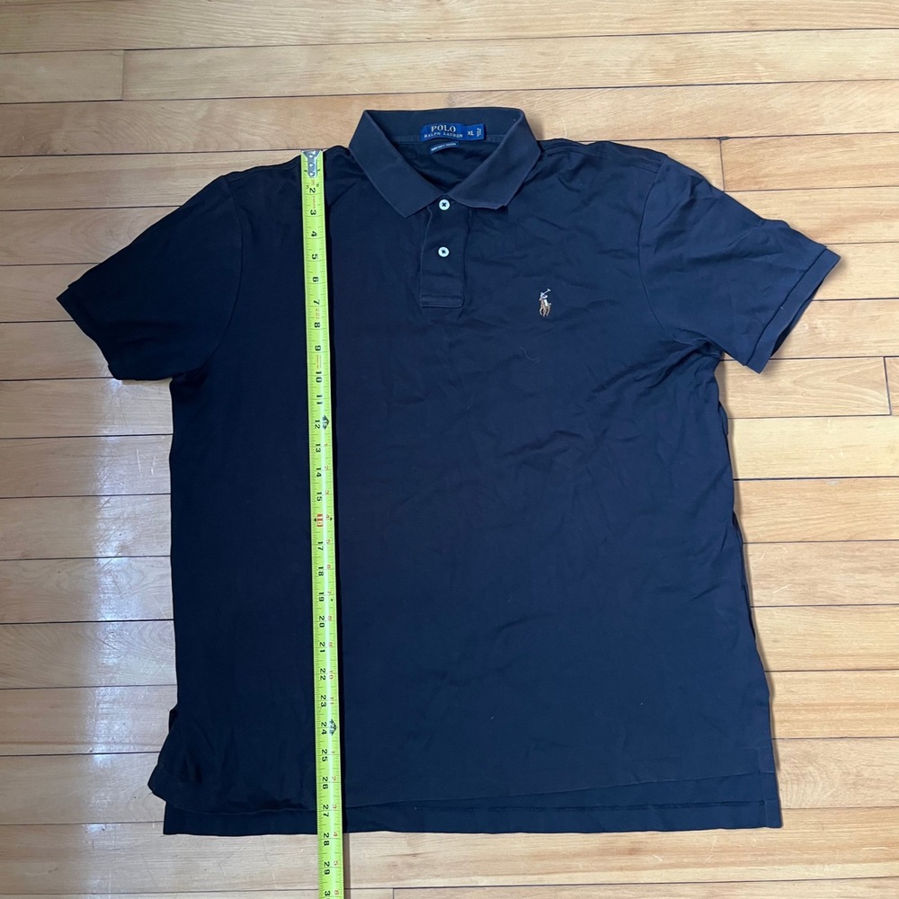 Polo Ralph Lauren Mens XL Navy Blue Pima Soft Touch Short Sleeve Polo Shirt - Picture 4 of 5